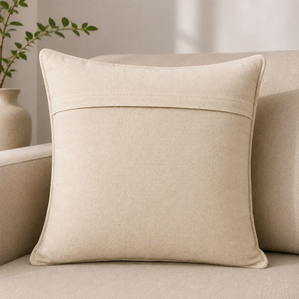 Cushion Cover | Handmade |  Modern Art Collection | Chain Stitch Embroidery | 16 by 16