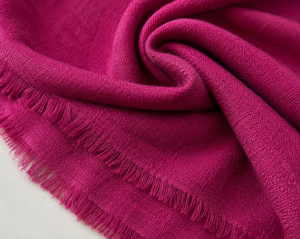 Luxury Cashmere Merino Wool Stole – Solid Colour