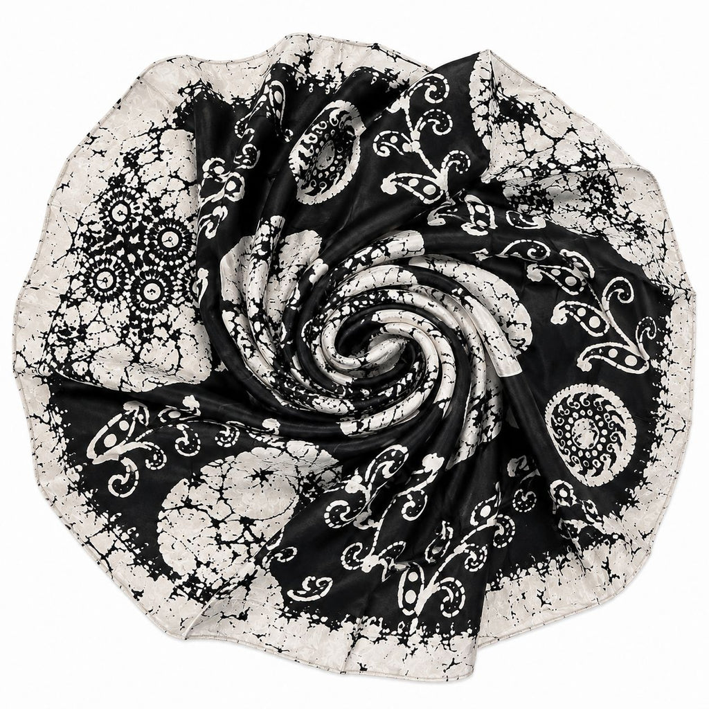 Floral 100% Silk Scarf | Luxury Digital Print