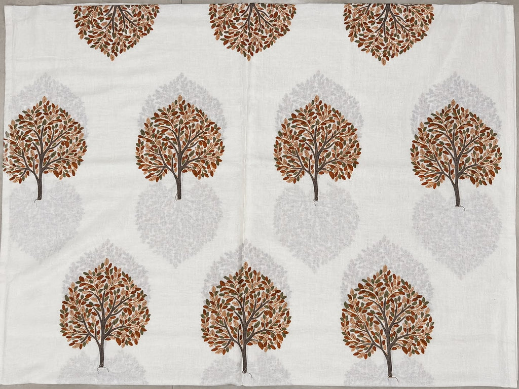 Cashmere Merino Wool Stole –  Ivory Botanical