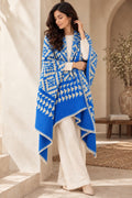 Ikkat Cashmere Merino Wool Embroidered Stole