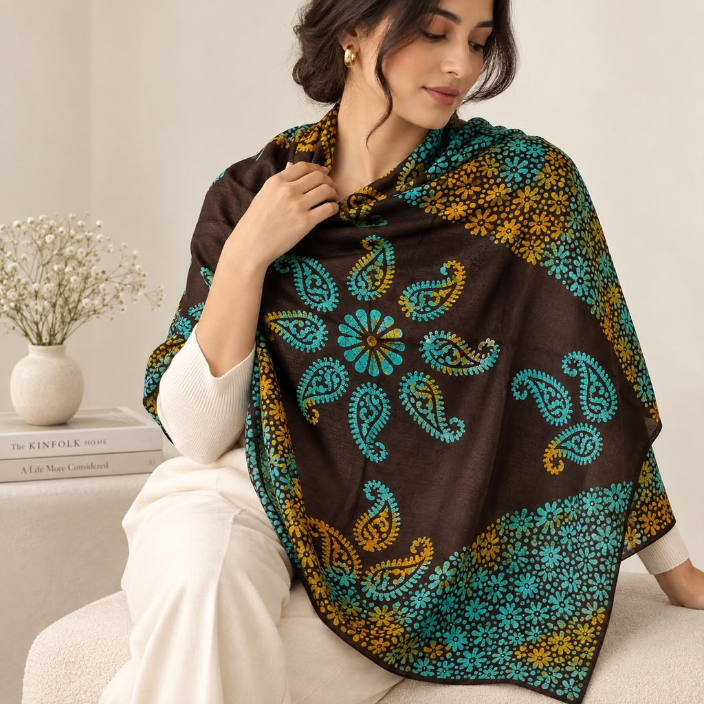 Floral Silk Scarf